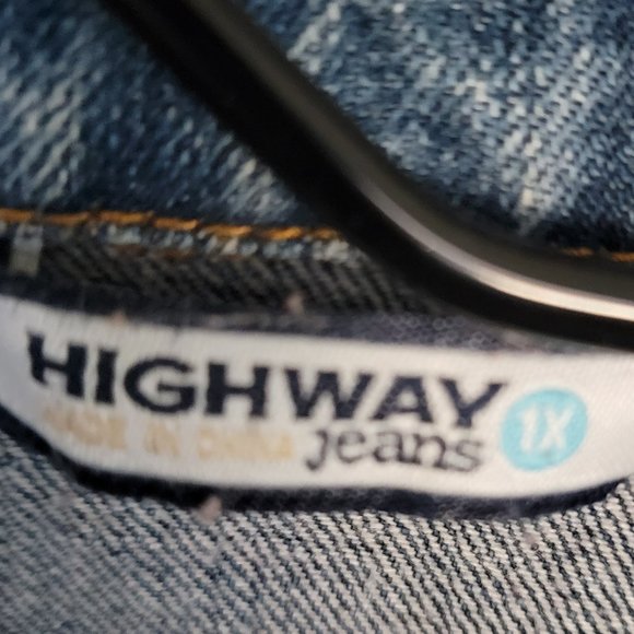 Vintage Highway Jeans Jacket Sleeveless Women’s Jacket Vest Size 1X - Picture 8 of 15